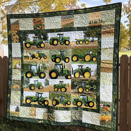 Country Charm Quilted Blanket - Throw (55" x 60")