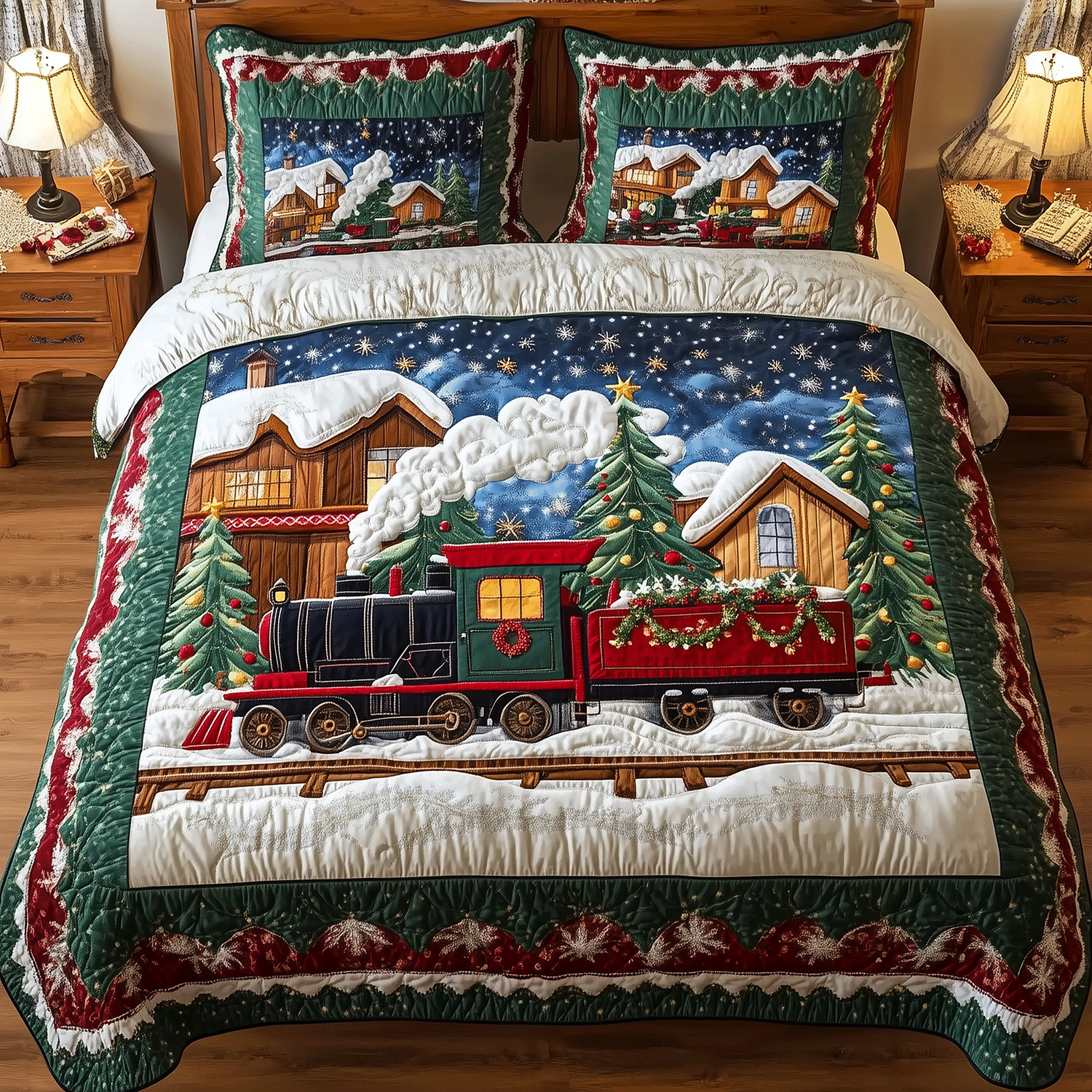 Cozy Cabin Express 3-Piece Quilted Bedding Set - Single (59" x 70")
