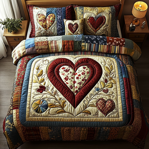 Cozy Charm 3-Piece Quilted Bedding Set - Single (59" x 70")