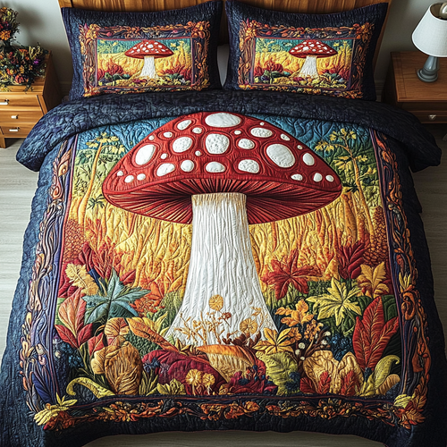 Cozy Wonderland 3-Piece Quilted Bedding Set - Single (59" x 70")