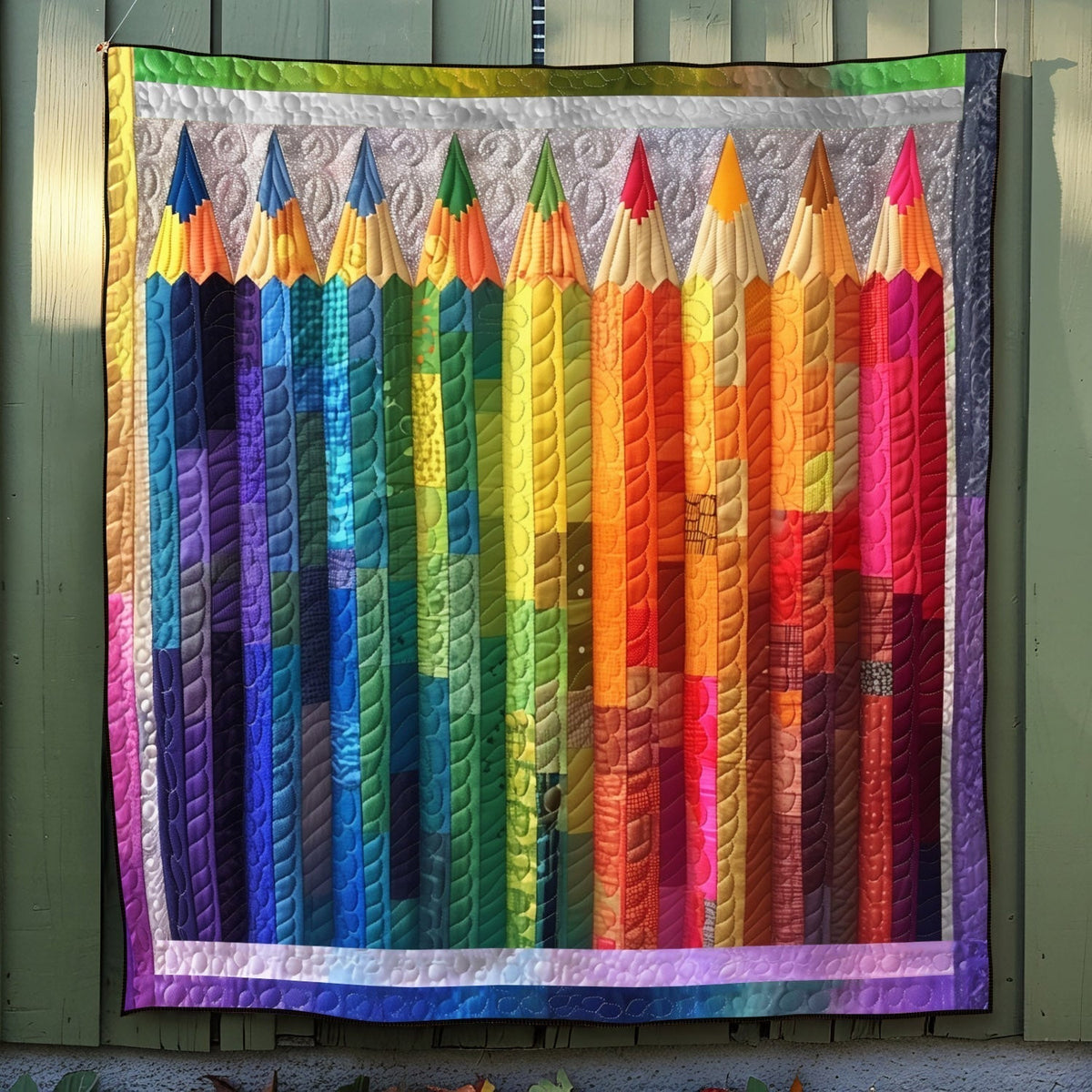 Creative Colorburst Quilted Blanket - Throw (55" x 60")