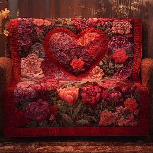 Crimson Bloom Quilted Blanket - Baby (30" x 40") - Pack 1