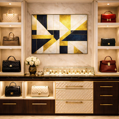 Gilded Geometry Wall Art