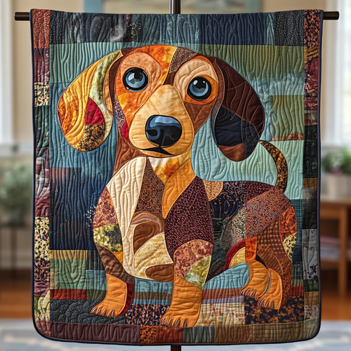 Dachshund Paws Quilted Blanket - Baby (30" x 40")