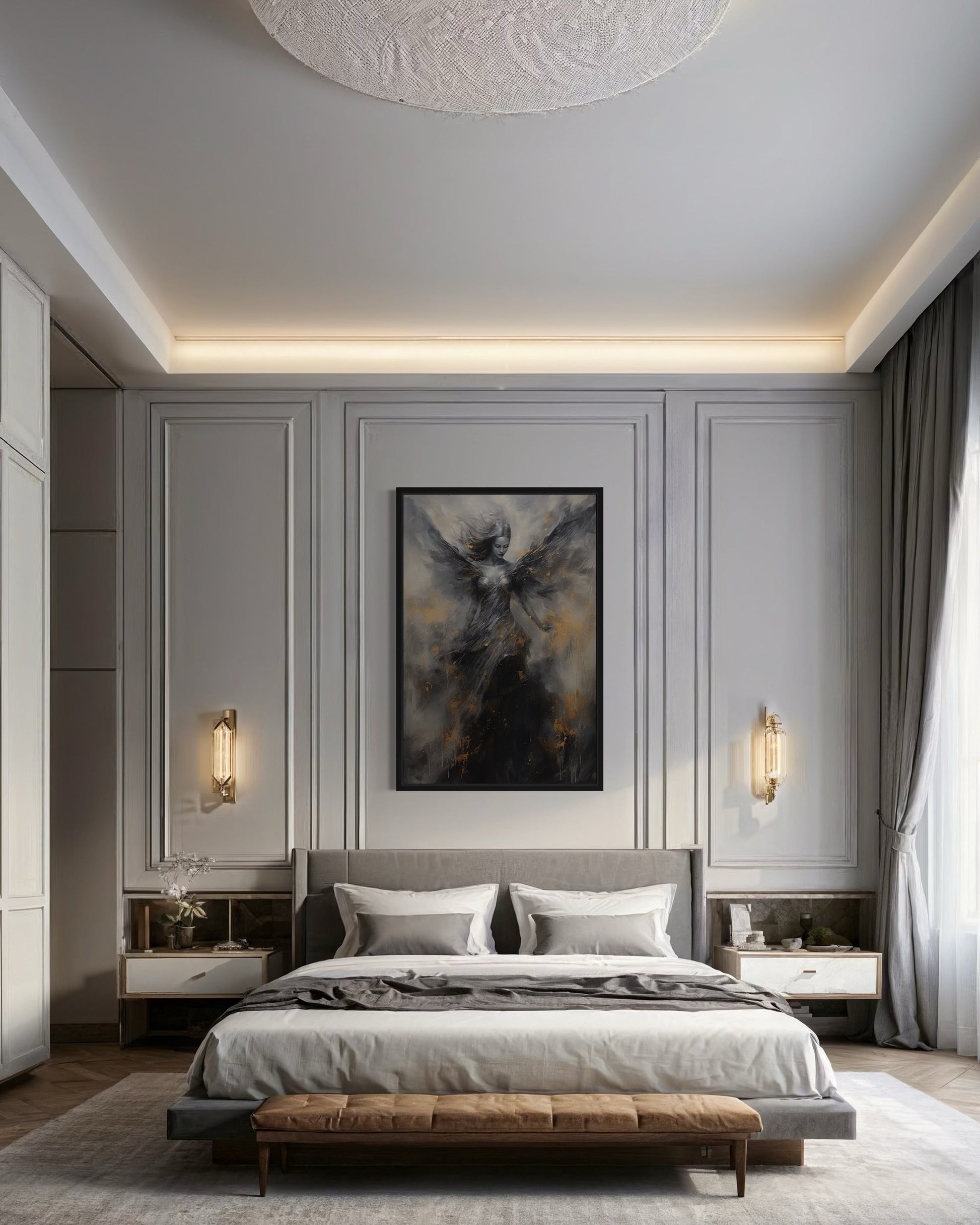 Dark Angel Framed Canvas Wall Art