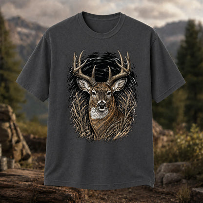 Whitetail Buck T-Shirt, Vintage Deer Hunting Tee