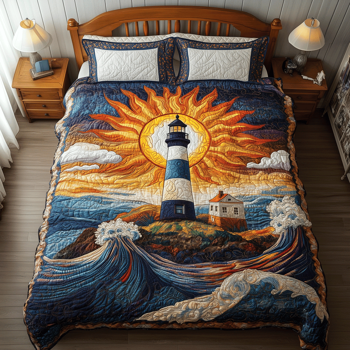 Daylight Watchtower 3-Piece Quilted Bedding Set - Single (59" x 70")