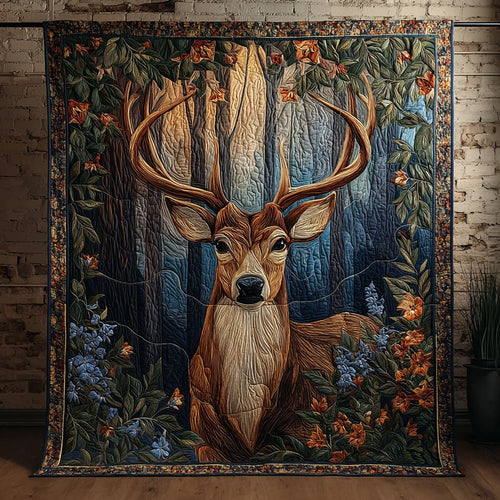 Deer Harmony Quilted Blanket - Baby (30" x 40") - Pack 1