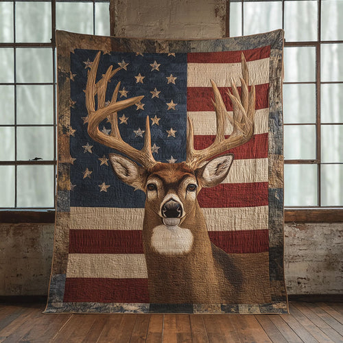 Deer Horizon Quilted Blanket - Baby (30" x 40") - Pack 1