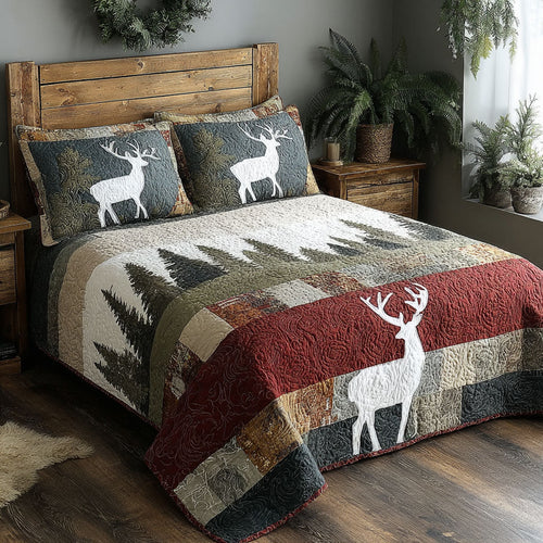 Deer Ridge 3-Piece Quilted Bedding Set - Single (59" x 70")