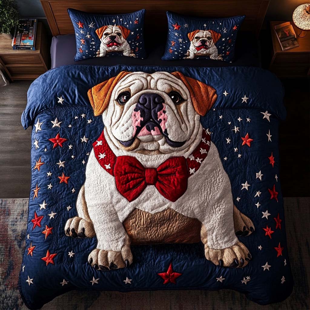 Defender Doggo 3-Piece Quited Bedding Set - Single (59" x 70")