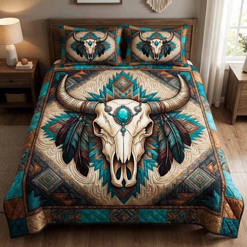 Desert Crown 3-Piece Quilted Bedding Set - Single (59" x 70")