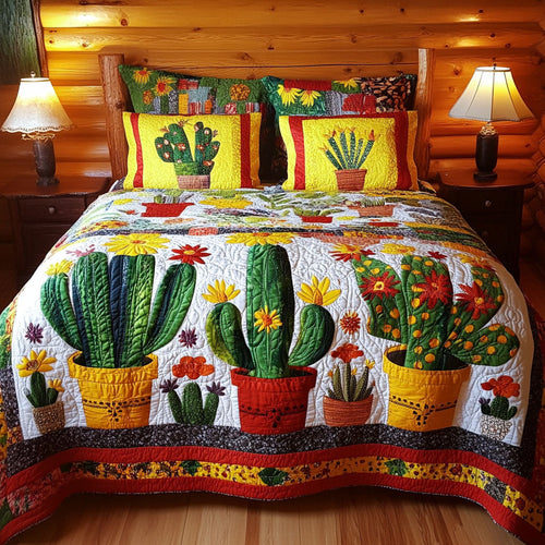 Desert Dreams 3-Piece Quilted Bedding Set - Single (59" x 70")