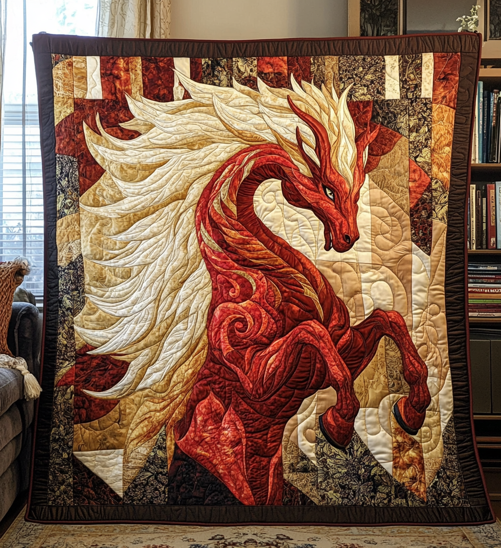 Divine Transformation Quilted Blanket - Throw (55" x 60")