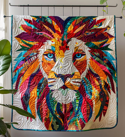 Divine Courage Quilted Blanket - Throw (55" x 60")