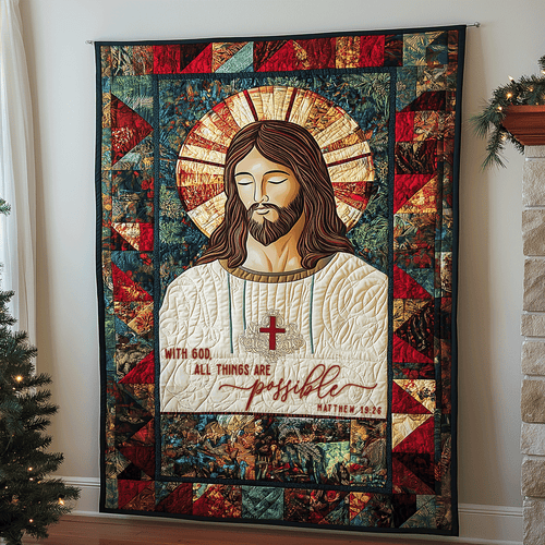 Divine Grace Quilted Blanket - Throw (55" x 60")