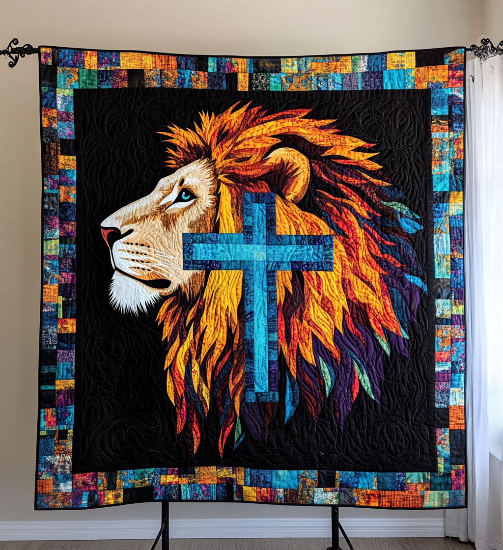 Divine Roar Quilted Blanket - Throw (55" x 60")