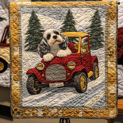 Doggone Merry Quilted Blanket - Throw (55" x 60")