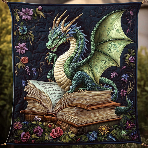 Dragon Lore Quilted Blanket - Throw (55" x 60")