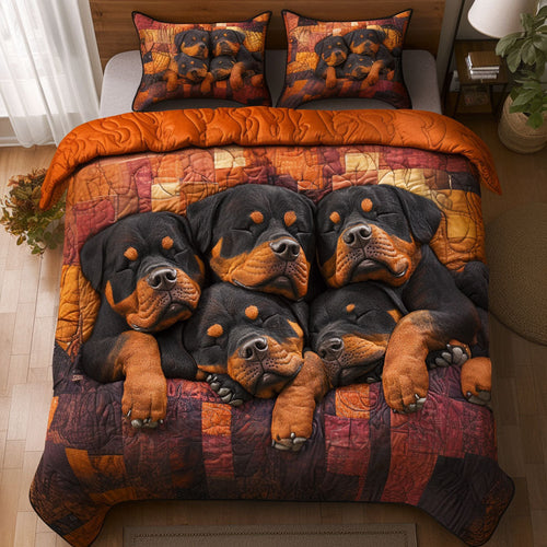 Dream Nest 3-Piece Quilted Bedding Set - Single (59" x 70")