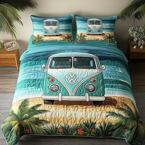 Dream Vibes 3-Piece Quilted Bedding Set - Single (59" x 70")
