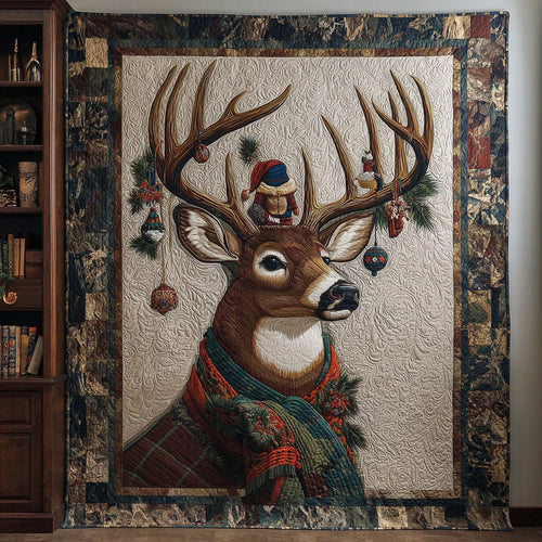 Dreaming Antlers Quilted Blanket - Baby (30" x 40") - Pack 1