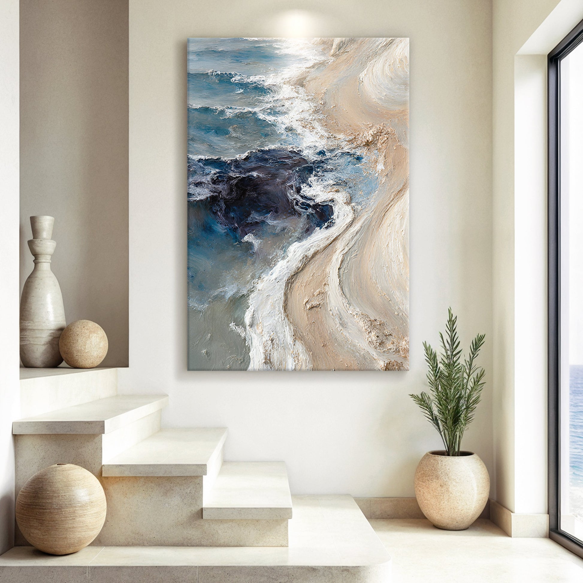 Coastal Drift Abstract Wall Art II