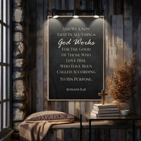 Those Who Love God - Romans 8:28 Faith Sign