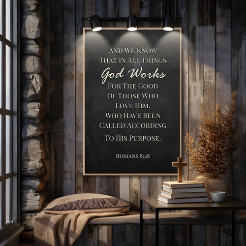 Those Who Love God - Romans 8:28 Faith Sign