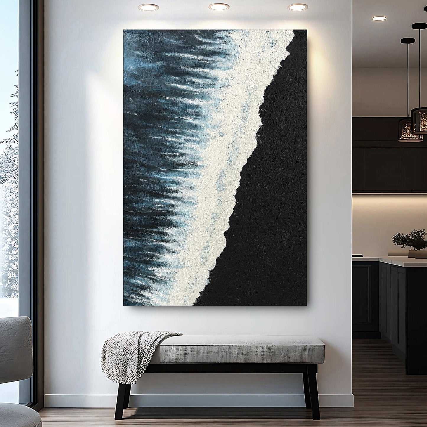 The Seaside Seascape Abstract Wall Art