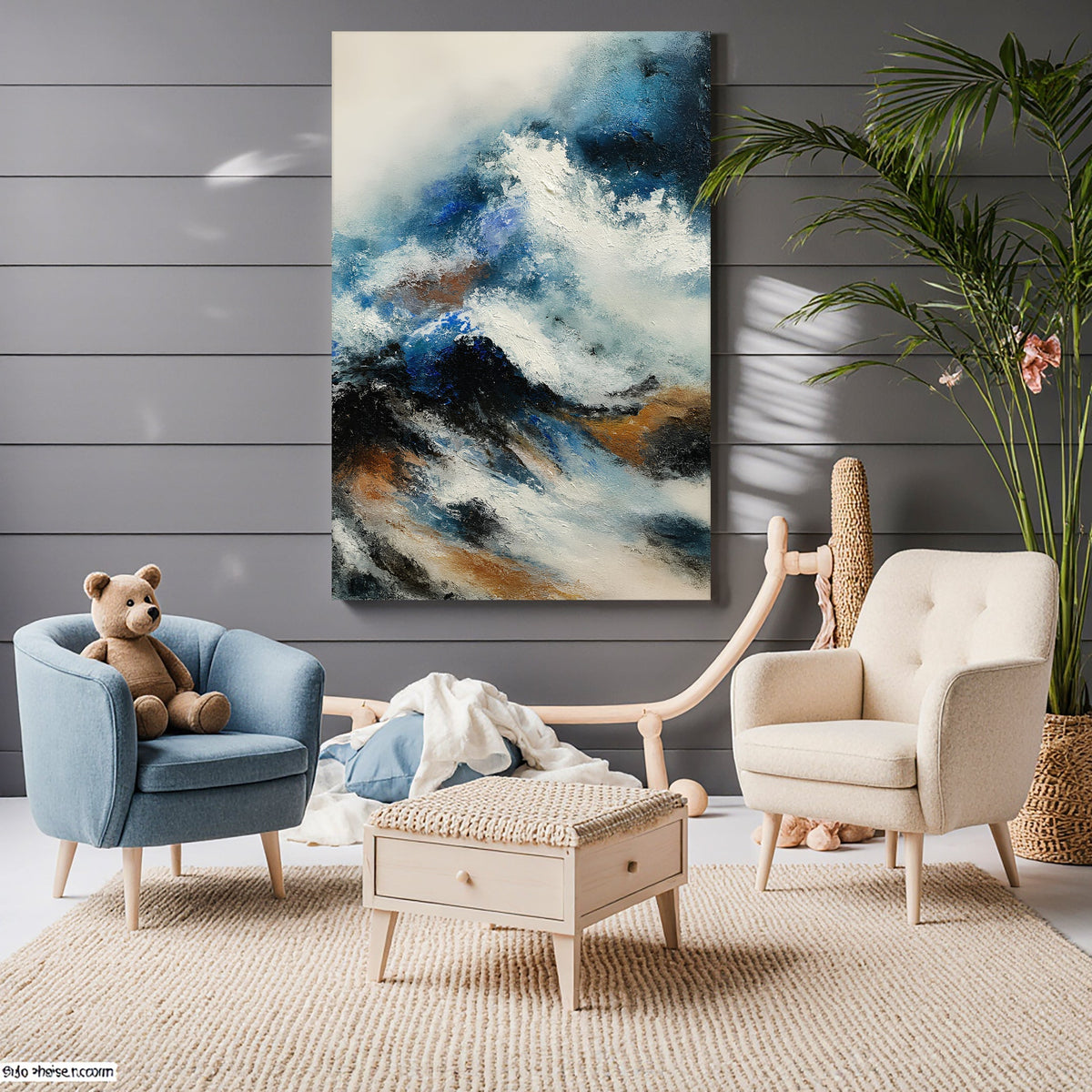 Blue Abstract Wall Art