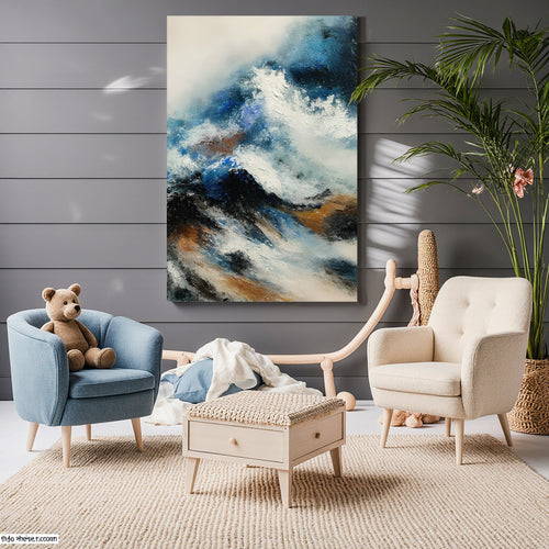 Blue Abstract Wall Art