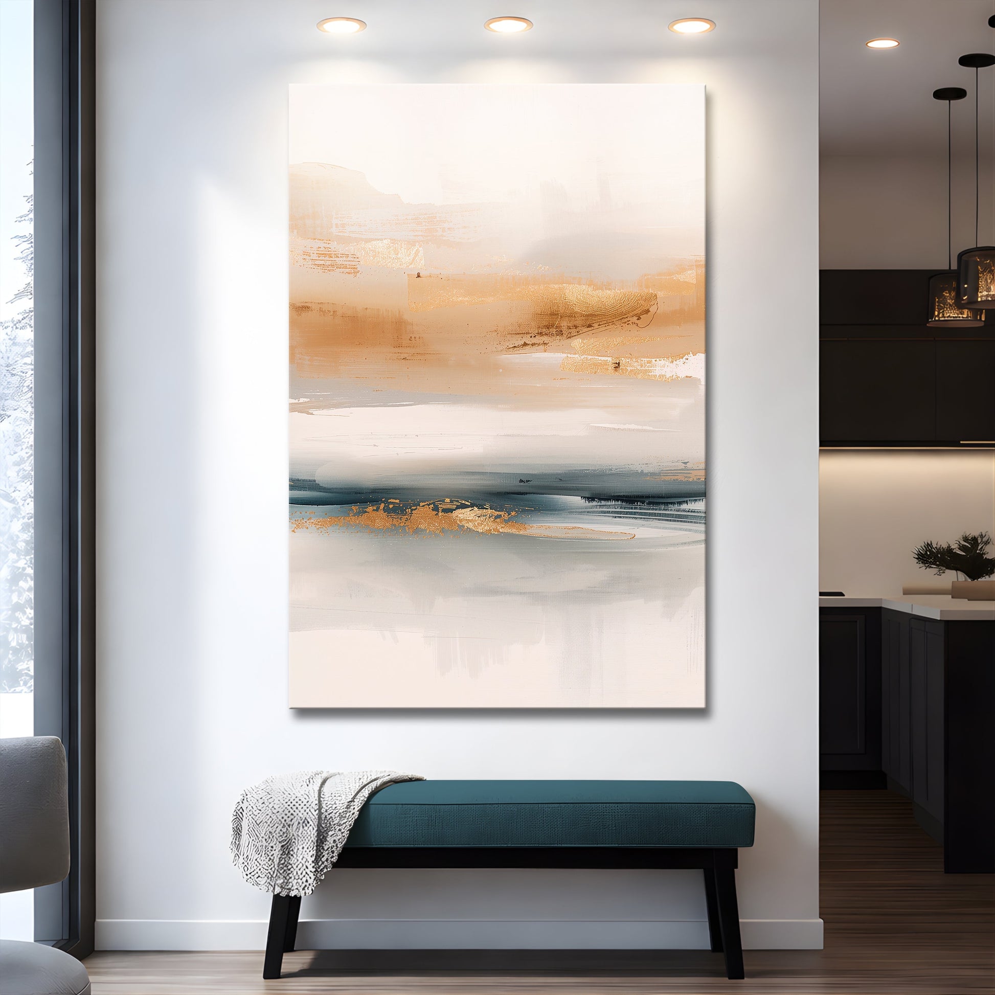 Mild Horizon Abstract Wall Art