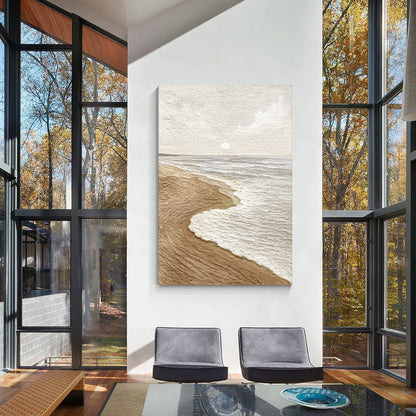 Calm Shoreline Abstract Wall Art