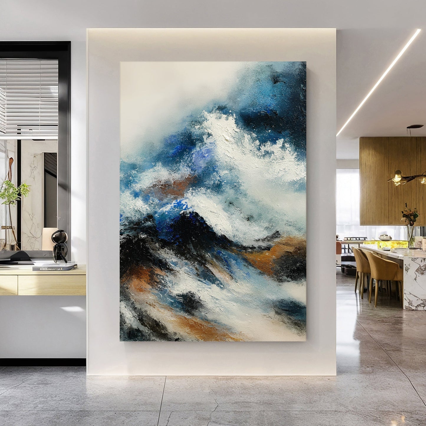 Blue Abstract Wall Art