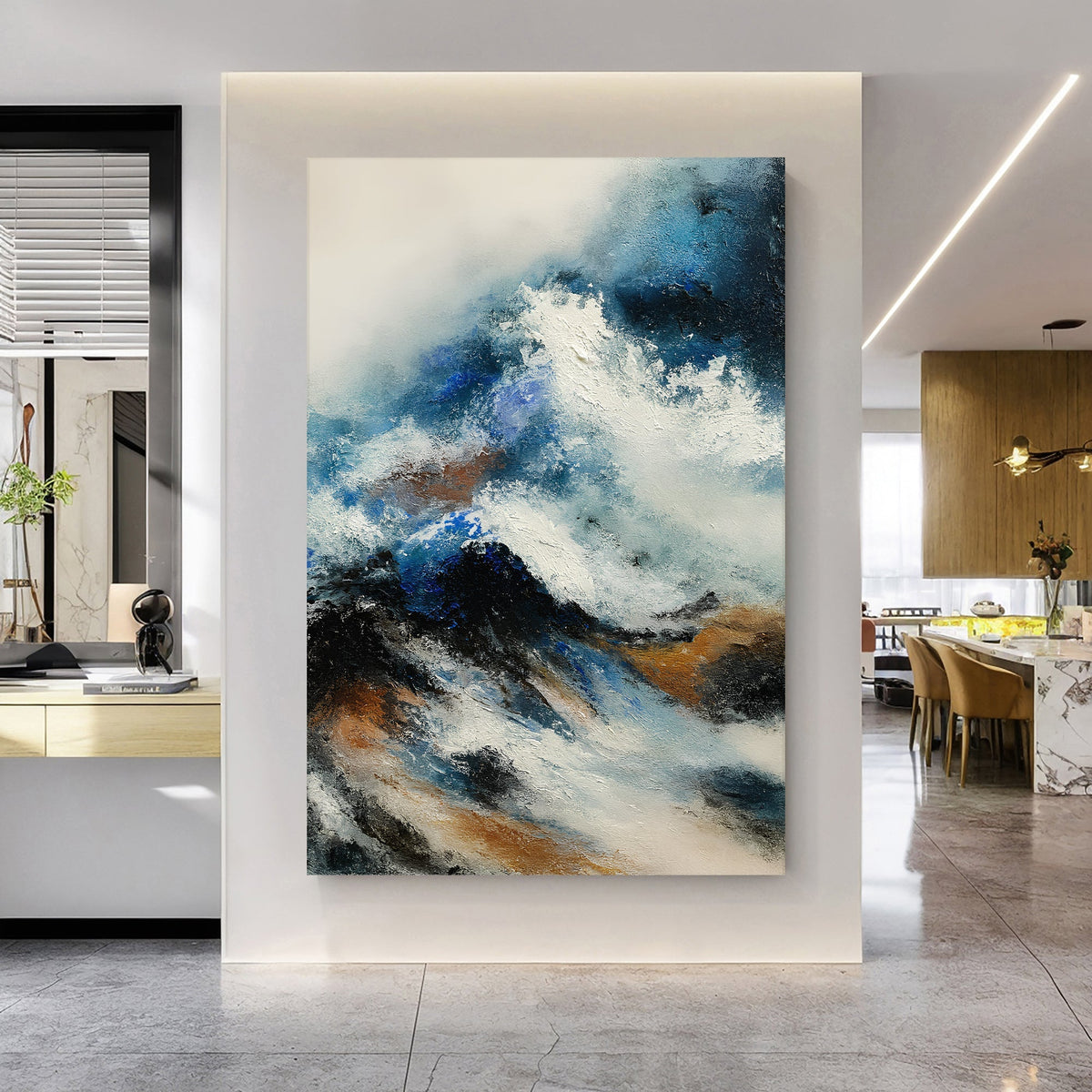 Blue Abstract Wall Art