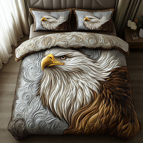 Eagle Glory 3-Piece Quilted Bedding Set - Single (59" x 70")