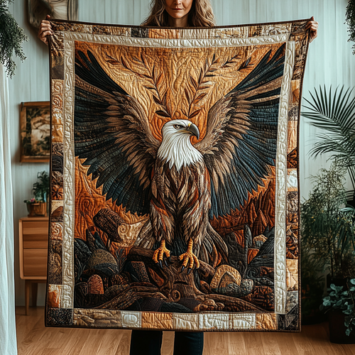 Eagle Vision Quilted Blanket - Throw (55" x 60")