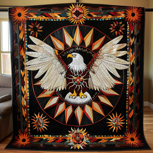 Eagle's Glory Quilted Blanket - Throw (55" x 60")