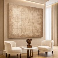 Earthen Grid Framework Wall Art