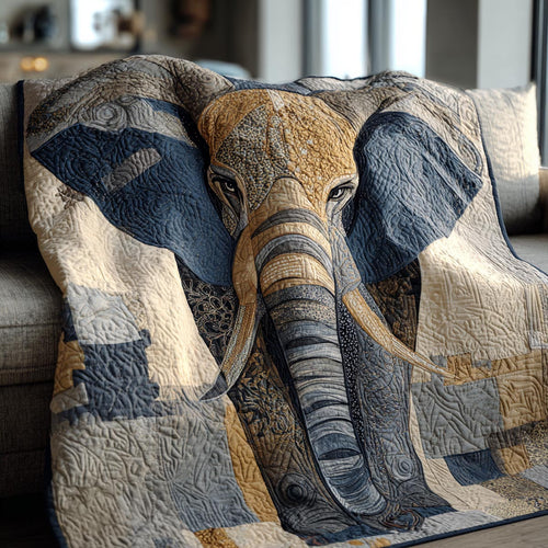 Elephant Harmony Quilted Blanket - Baby (30" x 40") - Pack 1