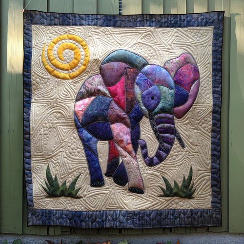 Elephant Majesty Quilted Blanket - Throw (55" x 60")