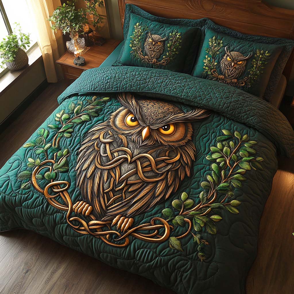Emerald Keeper 3-Piece Quilted Bedding Set - Single (59" x 70")