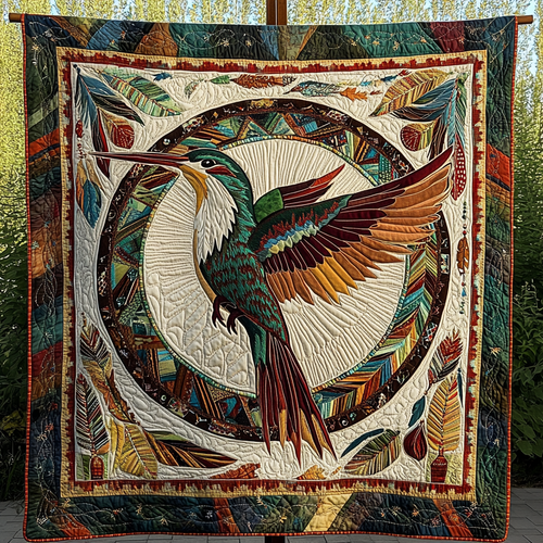 Emerald Spirit of the Skies Quilted Blanket - Throw (55" x 60")