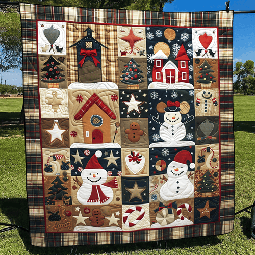 Enchanted Christmas Quilted Blanket - Throw (55" x 60")