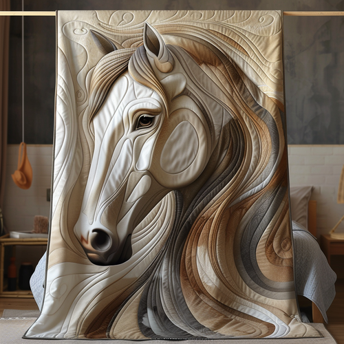 Enchanted Horse Quilted Blanket - Throw (55" x 60")