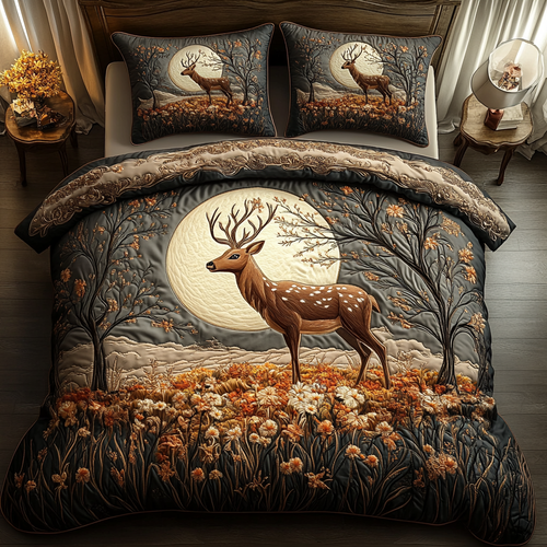 Enchanted Woods Quilted Bedding Set - Single (59" x 70")