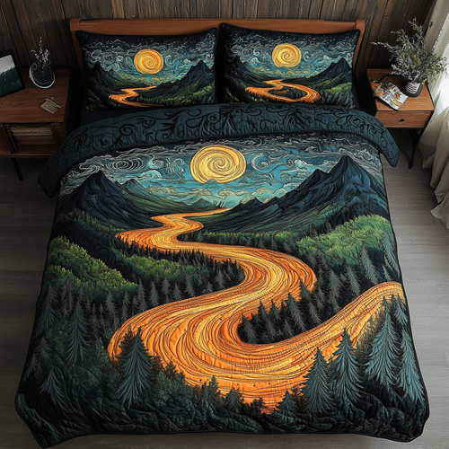 Enchanted Journey 3-Piece Quilted Bedding Set - Single (59" x 70")