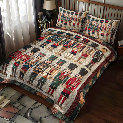 Enchanted Nutcracker 3-Piece Quilted Bedding Set - Single (59" x 70")