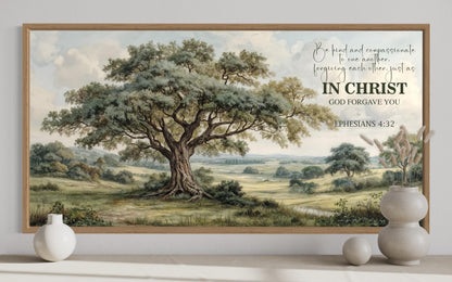 Ephesians 4:32 Bible Verse Christian Scripture Canvas Wall Art